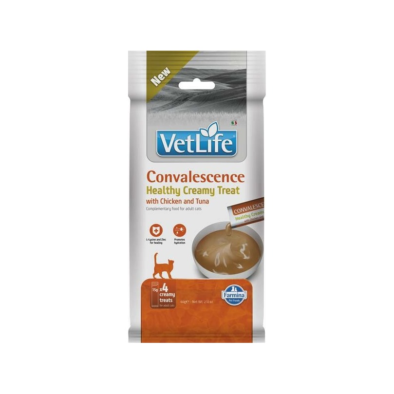 Pamlsok Farmina Creamy Vet Life Cat Convalescence with Chicken & Tuna 60 g